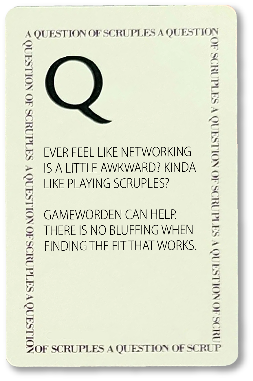 Scruples game card graphic